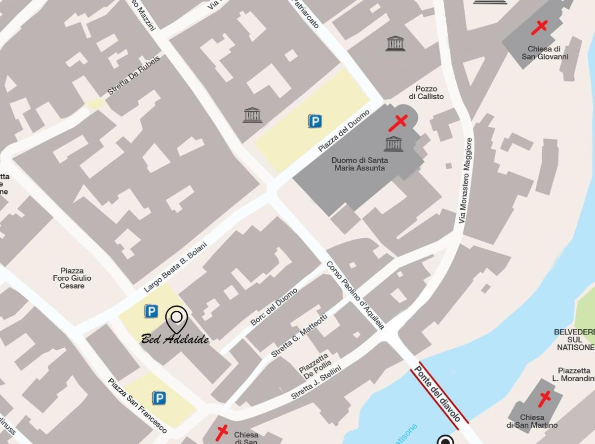 Bed Adelaide Hotel Cividale Del Friuli Ngoại thất bức ảnh